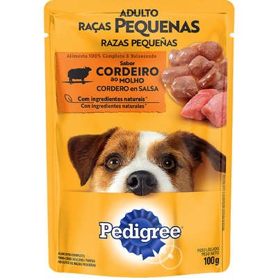 Alternative view of Ração Úmida Pedigree Sachê Cordeiro ao Molho para Cães Adultos de Raças Pequenas