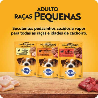 Ração Úmida Pedigree Sachê Cordeiro ao Molho para Cães Adultos de Raças Pequenas - Imagem 8