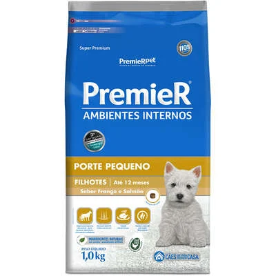 Alternative view of Ração Premier Pet Ambientes Internos Cães Filhotes Frango e Salmão